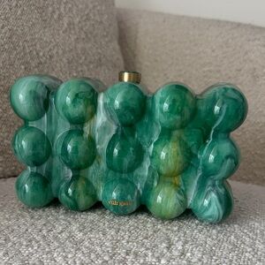 Cult Gaia Marble Green Bubble Candle Holder